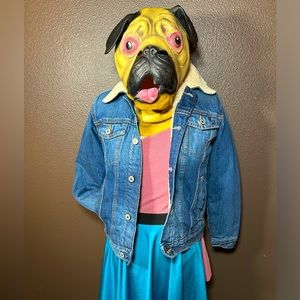 Cool Kid, OLD NAVY, denim shearling coat!!